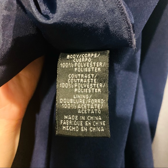 JILL JILL STUART Blue Color Block V Neck Dress - Picture 7 of 7